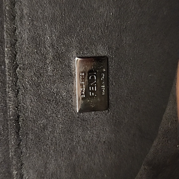 Sold! FENDI Ltd Edition Double Pequin Baquette Bag Clutch Crossbody Purse - Picture 5 of 17